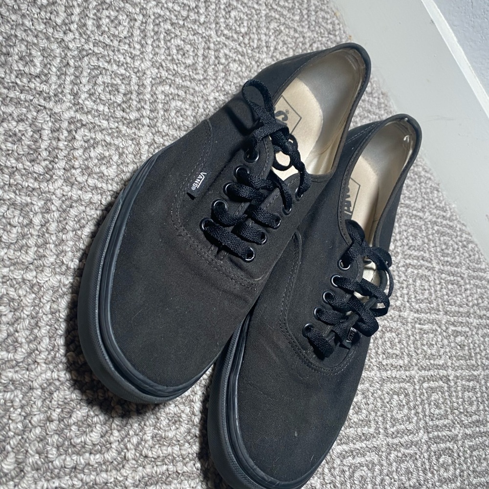 Vans authentic black 11.5 shoes